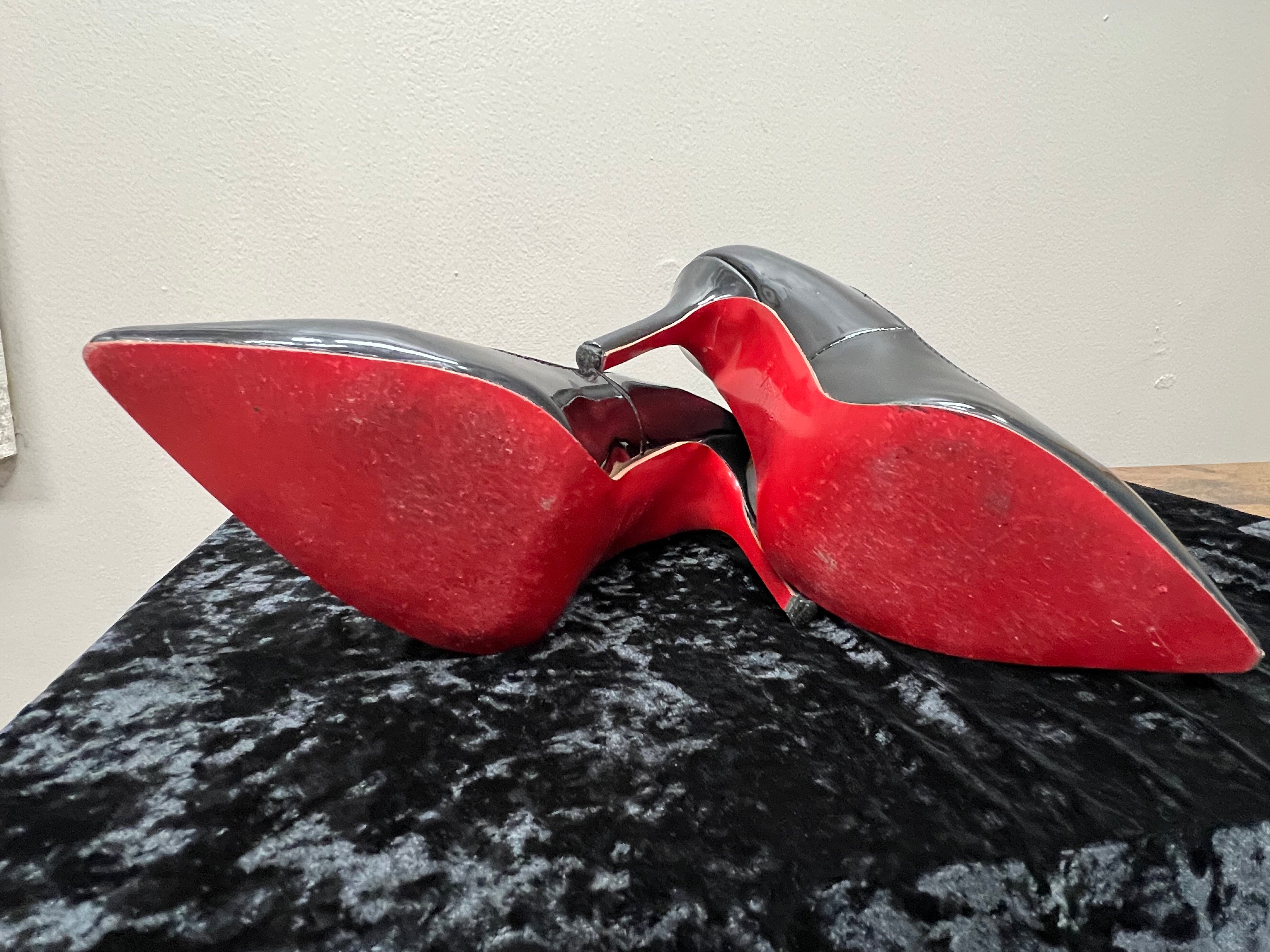 Christian Louboutin Size 10 Black/Red Shoes